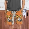 thumbnail image 7 of Relaxed fit printed pajama bottoms, sizes S to XXL An Cat with Yellow Eyes, 7 of 7