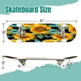 thumbnail image 2 of 31'' Complete Skateboard 7 Layer Canadian Maple Double Kick Deck Skateboards Sunflower Sunflower fabric Big abstract sunflower flowers Skate Board for Beginner Adult Gifts, 2 of 5