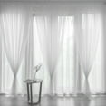 thumbnail image 2 of Leaf Voile Panel Sheer Curtain for Window Drapes and Home Textile, 2 of 6
