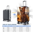 thumbnail image 4 of Pofeuu Vintage Cute Corgi Sunflower Print Luggage Suitcase Cover Protector Luggage Washable Covers Aesthetic for 18/24/28/32 inch Luggage（No luggage included）-Large, 4 of 7