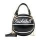 thumbnail image 2 of Bolso bandolera con forma de baloncesto, de piel sintética, ideal para el trabajo. Negro, 2 of 9
