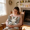 thumbnail image 5 of HuiXinOu Easter Printed Pillow Cover, Bunny Faux Embroidery Sofa Cushion, Holiday Home Decor for Spring Living Room, 5 of 6
