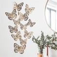 thumbnail image 5 of XMMSWDLA Bathroom Wallpaper12pcs 3d Metal Texture Hollow Butterfly Wall Stickerkhaki Inspirational Wall Decor, 5 of 6