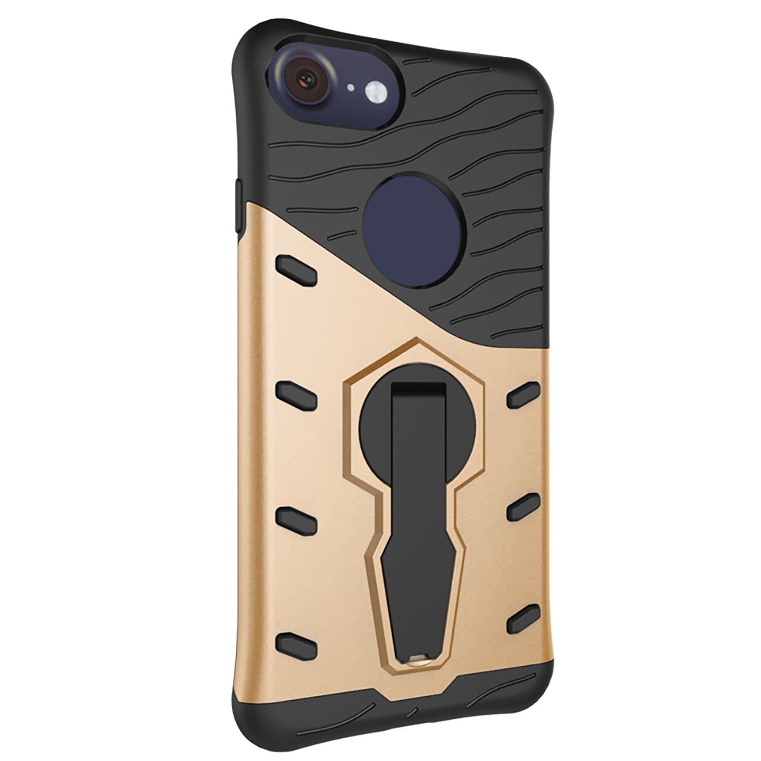 Hybrid Skin Protecion Case with Kickstand for Apple iPhone 7 Exact Fit