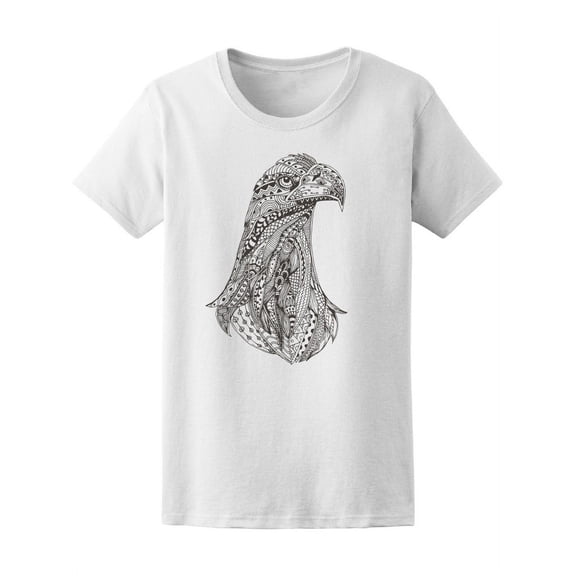 Zen Eagle With Floral Doodle T-Shirt Women -Image by Shutterstock, Female x-Large