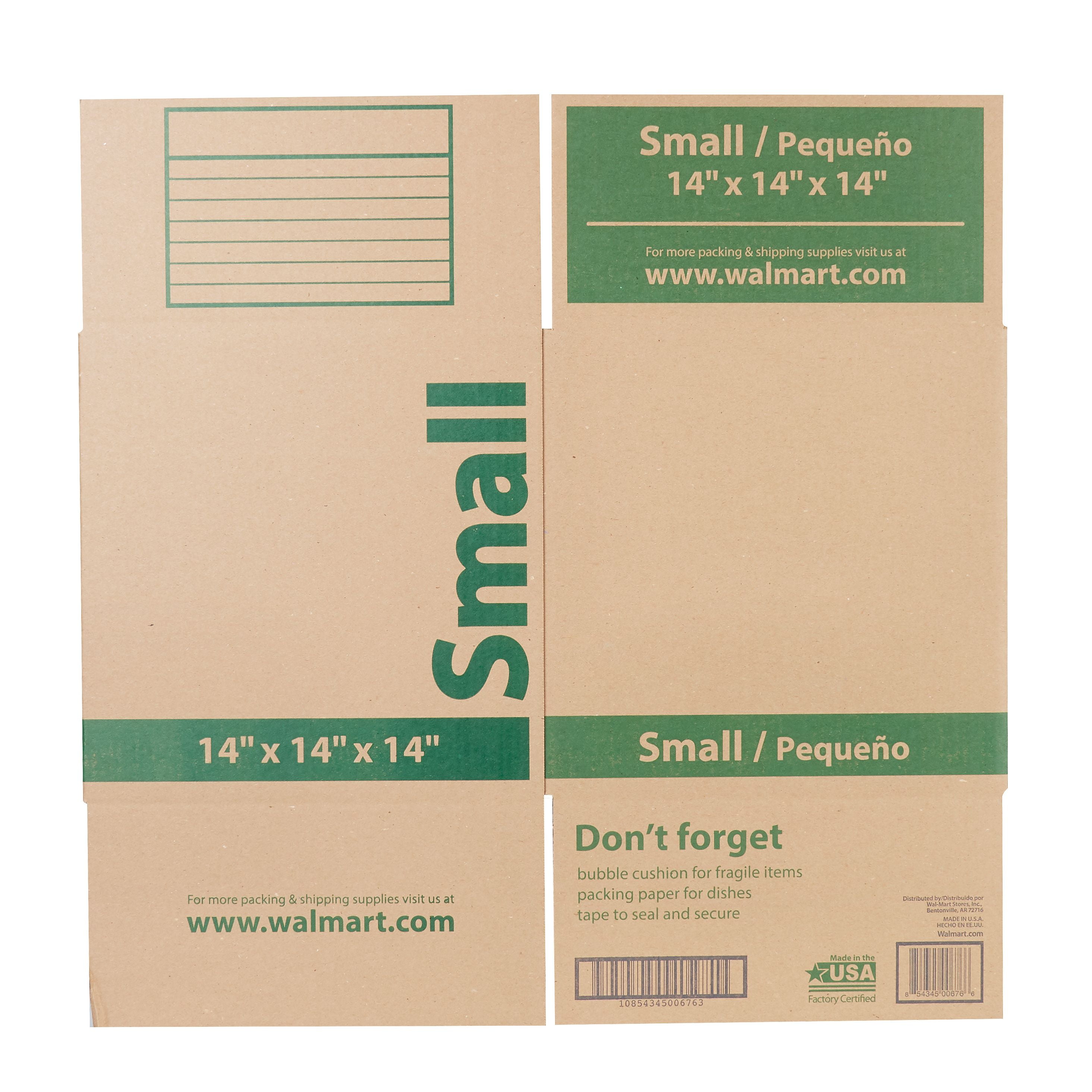 Pen + Gear Small Shipping Boxes, Kraft, 6L x 6W x 6H 