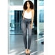 thumbnail image 4 of SET DE 2 LEGGING GRUESO DE MUJER AZUL Y NEGRO DISEÑO MEZCLILLA UNITALLA, 4 of 5