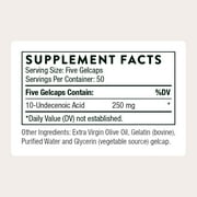 THORNE - Undecylenic Acid (Formerly Formula SF722) - 250 mg of Undecylenic Acid - for a Healthy Balance of Gut & Vaginal Flora* - Gluten Free - 250 Gelcaps - 50 Servings