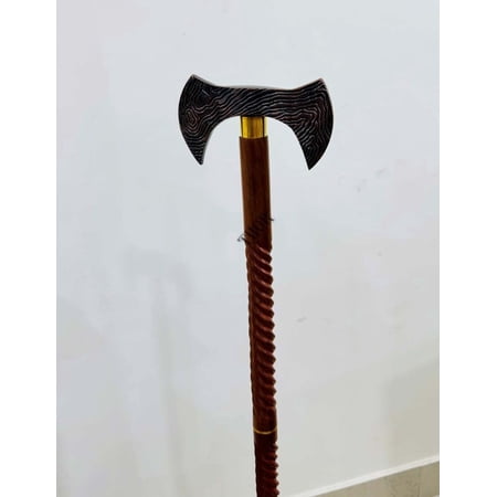 Handmade Carbon Steel Double Headed Axe, Viking Axe, Ragnar Axe, Battle Axe, Gift for him