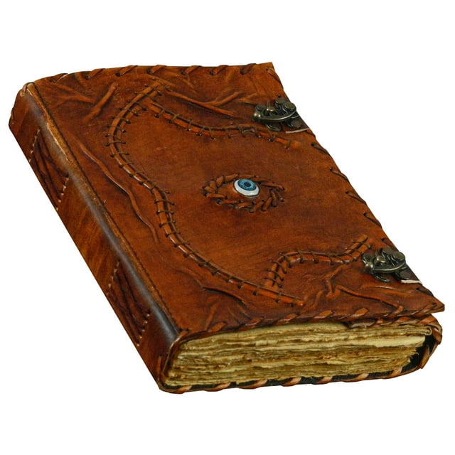 Libro de hechizos Spell Book Hocus Pocus Cuaderno de piel, 13 x 10 cm