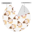 thumbnail image 2 of Lsque Cute Bee Gnome Print Christmas Tree Skirt, Tree Skirt with Ties or Velcro, Perfect for Holiday Decorations, Halloween, and New Year-48", 2 of 7