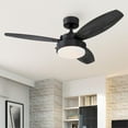 thumbnail image 2 of Westinghouse Alloy 42" Indoor Ceiling Fan with LED Light Fixture - Matte Black, 2 of 6