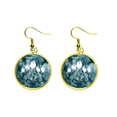 thumbnail image 1 of Fleur Main Peinte Oreille Tulipe dangle en Goutte Boucle d'Oreille Bijoux Femme, 1 of 3