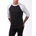 thumbnail image 3 of Pro Club Men's 3/4 Sleeve Crew Neck Baseball Shirt, 3 of 5