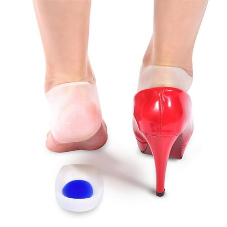WALFRONT Silicone Gel Heel Cups,Shoe Inserts for Plantar Fasciitis,Sore Heel Pain,Bone Spur & Achilles Pain - Pad & Shock Absorbing