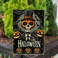thumbnail image 3 of America Forever Skeleton Halloween Garden Flag, 12.5 x 18 inch Double Sided, Spooky Halloween Night Yard Sign, Pumpkin Head and Bats Flags, Seasonal Outdoor Decorative for Lawn and Garden, 3 of 5