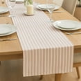 thumbnail image 2 of Fennco Styles Classic Striped Print Table Runner 16 x 54 Inch - Coral, 2 of 4