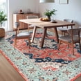 thumbnail image 2 of Ultrug Vintage Rugs Soft Accent Area Rug for Bedroom Living Room Home Decor Carpet,7'x10',Red Blue, 2 of 7