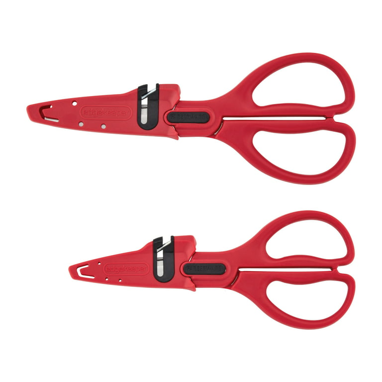 Sous Chef 2-Pack Self-Sharpening Household Shears - Sage/Burgundy
