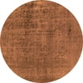 thumbnail image 1 of Ahgly Company Indoor Round Oriental Orange Industrial Area Rugs, 7' Round, 1 of 4