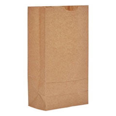 Grocery Paper Bags 35 lb Capacity #10 6.31" x 4.19" x 13.38" Kraft 500 Bags 18410