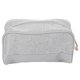 thumbnail image 2 of Makeup Storage Bag PU Leather Cotton Linen Zipper Cosmetic Organize Pouch for Travel Use, 2 of 5