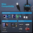 thumbnail image 7 of FiveBox 48W USB C Car Charger, Dual Port Cigarette Lighter Adapter with 3.3FT Type C Cable, Black, 7 of 7