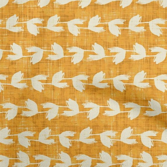 oneOone Velvet Gamboge Yellow Fabric Asian Block Quilting Supplies Print Sewing Fabric By The Yard 58 Inch Wide