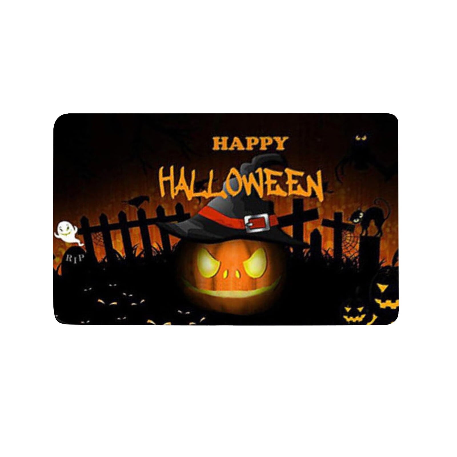 BOSTEY Halloween Doormat Blanket Home Front Door Decorations