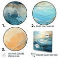 thumbnail image 3 of Designart "Serene White Blue Storm" Storms Floater Framed Canvas Wall Art, 3 of 5