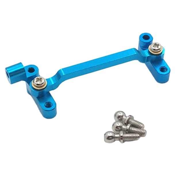 Protector de dirección Ounissouiy Aleación de aluminio completo para Servo de dirección 1/18 Wltoys A949 Modelo azul