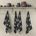 thumbnail image 4 of Coolnut Kitchen Dish Towels, Golden Fleur Lis Kitchen Towels Set of 6 Super Soft Absorbent Dish Towels Set Microfiber Polyester Kitchen Dish Cloths Tea Towels, 28x18 Inch Washcloth Gift, 4 of 7