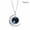 B, variant on 12 Constellation Gemstone Necklace Silver Moon Pendant Necklace,Gift For Mom and Friends