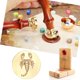 thumbnail image 5 of Cuadros Decorativos Sello de cera de sellado Retro 3D Animal DIY Craft 25 mm Reemplazar cabeza de cobre (H) Tmvgtek embutido en tela, 5 of 6