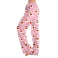 thumbnail image 3 of Halloween Pajamas Women Soft Lounge Pajama Bottom Drawstring Printed Wide Leg Trousers Halloween Pantscasual Elastic Waist, 3 of 6