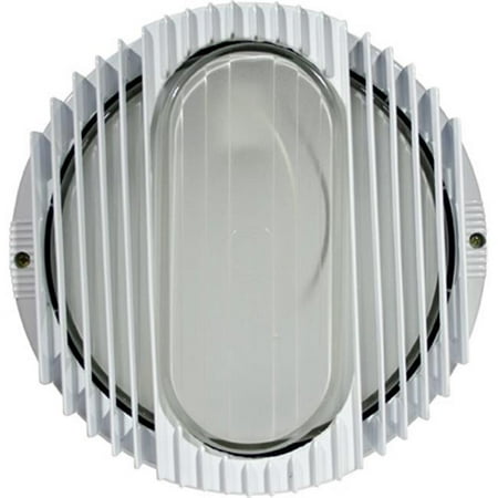 

Dabmar Lighting 10.13 x 10.13 x 3 in. 120 V 26 watts Powder Coated Cast Aluminum Surface Mounted Wall Fixture Light with S26-GU-24 Flourescent Lamp - White