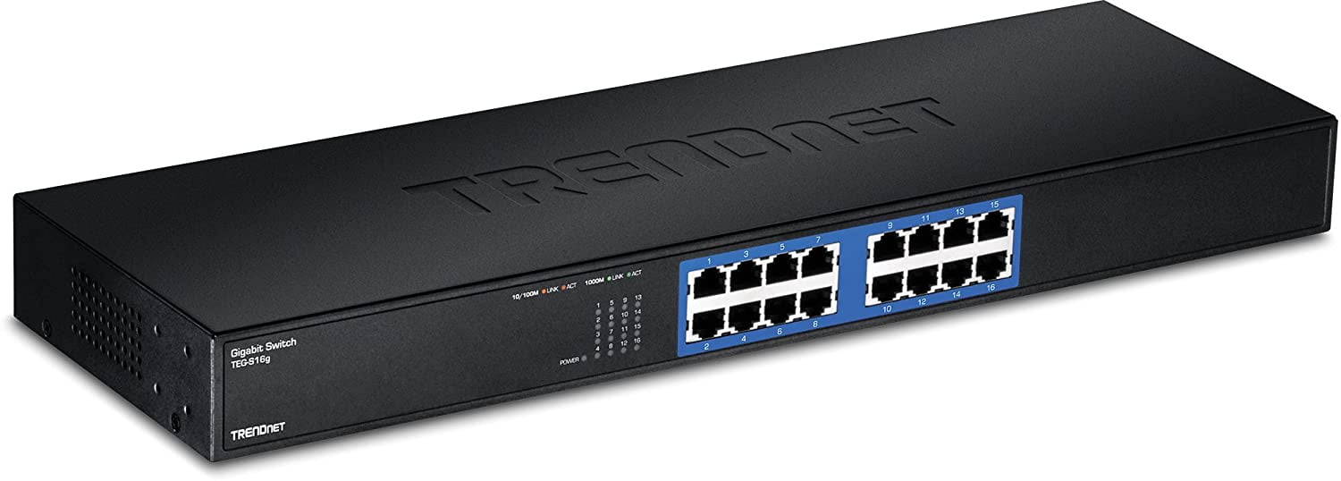 TRENDnet TEG-S16g 16-port Gigabit GREENnet Switch(Rack Mount)