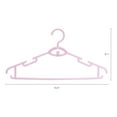 thumbnail image 2 of REGALWOVEN 20 Pack Plastic Non-Slip Hangers, Durable 360-degree Space Saving Clothes Hangers for Clothing, Closet, Blankets, Pants, or Shirts Pink, 2 of 6
