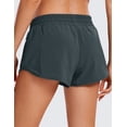 thumbnail image 2 of CRZ YOGA Women's Running Shorts Low Waisted 2.5 Inches Mesh Liner with Zip Pocket, 2 of 3