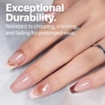 thumbnail image 2 of Press On Nails SXC Cosmetics, punta francesa, tono de piel nude, 2 of 9