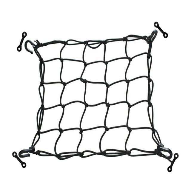 Xingzhi Elastic Deck Cargo Net for Canoe Kayak Secure Mesh Lashing Hooks Rigging Fishing Style A 1 Pc
