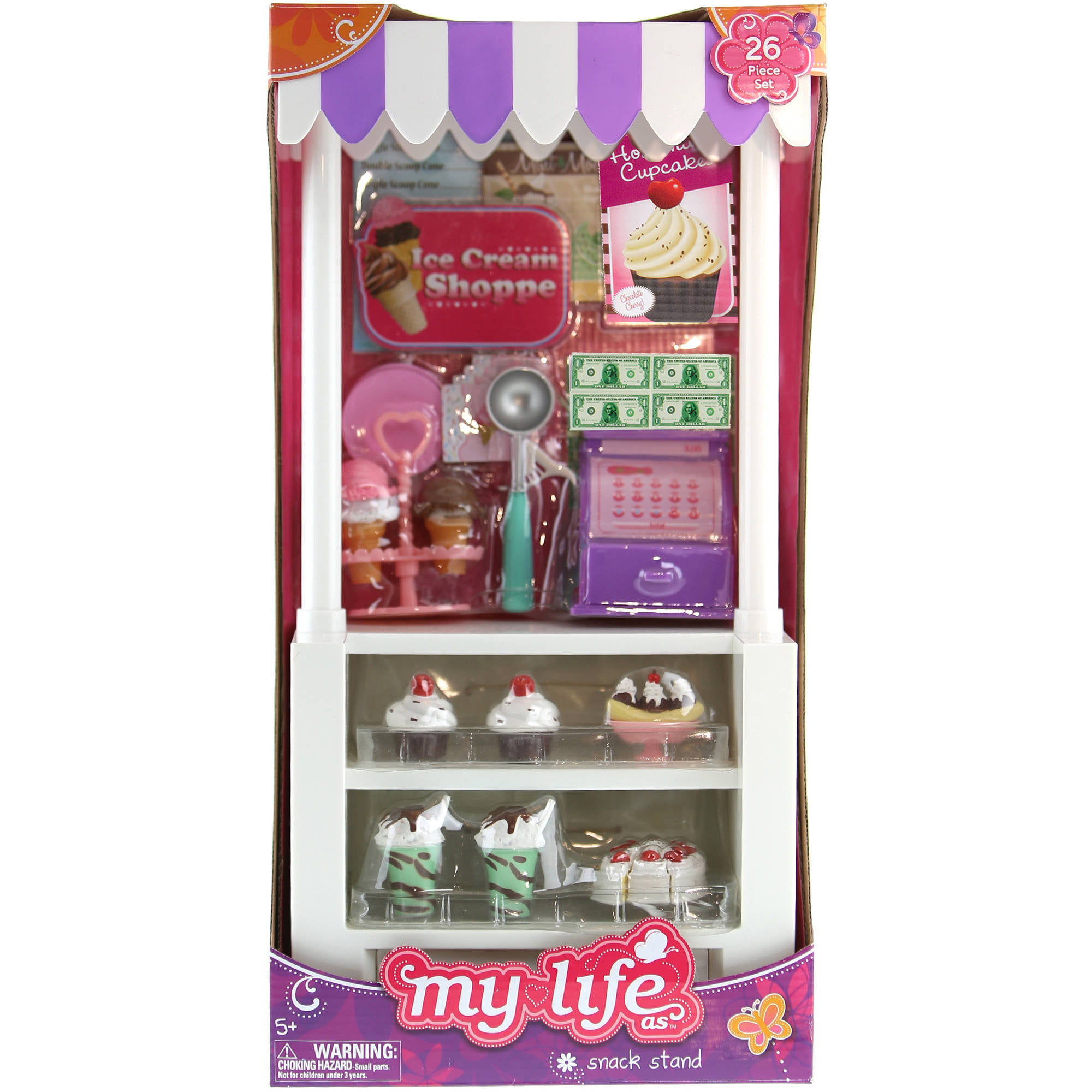 American Girl ice cream cone from Campus Snack Cart set 18" doll NEW 