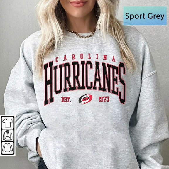 Carolina Hockey Sweatshirt, Vintage Hurricanes Hockey Sweatshirt, Carolina Hockey Fan shirt