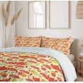 thumbnail image 5 of Ambesonne Yellow Duvet Cover Sets, Cup with Dots and Fruits, 2-King, Yellow Scarlet, 5 of 6