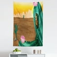 thumbnail image 1 of Colorful Tapestry, Desert Landscape Illustration with a Big Saguaro Cactus and a Bird Barren Nature, Fabric Wall Hanging Decor for Bedroom Living Room Dorm, 5 Sizes, Multicolor, by Ambesonne, 1 of 1