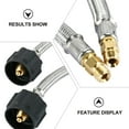 thumbnail image 2 of 1 Pair RV Propane Hose Copper Type 1 Connection for RV Car 30.4X1.4in, 2 of 8