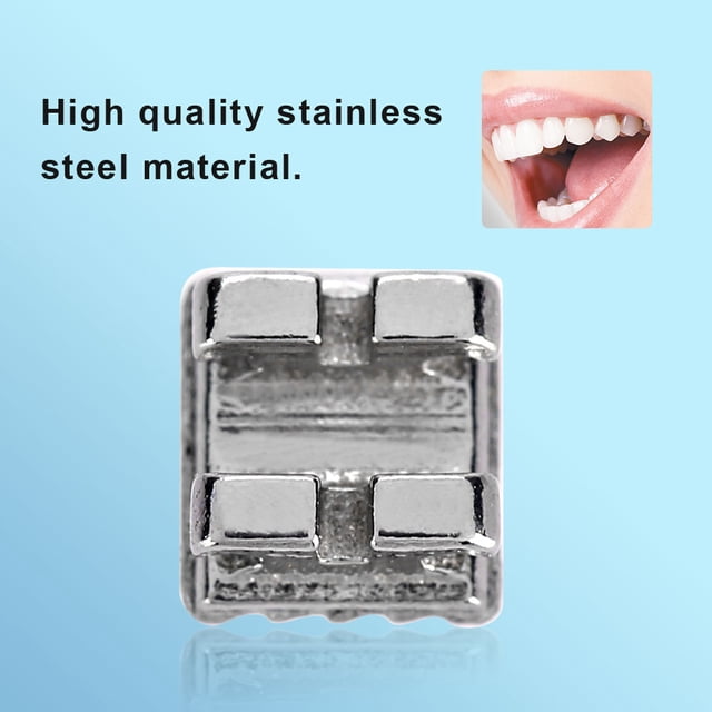 Brackets dentales de metal, 10 paquetes de brackets dentales de ortodoncia de metal Brackets dentales de metal Características líderes en su clase