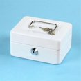 thumbnail image 5 of Petty Cash Box Lockable Security Money Safe Box with Lock Slot,Blue, 5 of 5