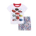 thumbnail image 1 of Conjuntos de pijamas de algodón para niños y niñas, ropa de dormir con dibujos animados de coches, traje de Rayo Mcqueen, Verano, 1 of 4