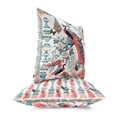 thumbnail image 3 of Peacock Paradise Indoor/Outdoor Fabric Pillow in White 18x18, 3 of 7